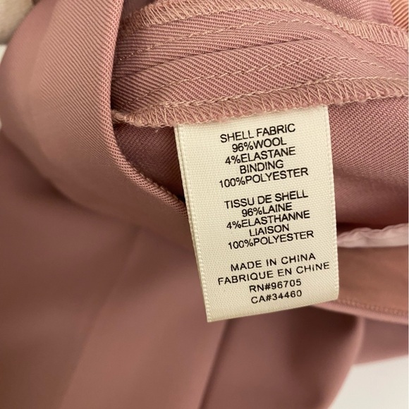 Rebecca Taylor || Spring Wide Leg Crop Trousers Pants Pink Mauve 00 - Picture 8 of 10